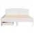 Produktbild 4 för Sängram utan madrass vit 140x190 cm massiv furu