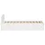 Produktbild 7 för Sängram utan madrass vit 140x190 cm massiv furu