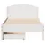 Produktbild 4 för Sängram utan madrass vit 100x200 cm massiv furu