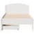 Produktbild 4 för Sängram utan madrass vit 90x190 cm massiv furu