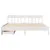 Produktbild 4 för Sängram utan madrass vit 200x200 cm massiv furu