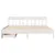 Produktbild 4 för Sängram utan madrass vit 180x200 cm massiv furu