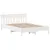 Produktbild 5 för Sängram utan madrass vit 120x200 cm massiv furu