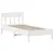 Produktbild 5 för Sängram utan madrass vit 100x200 cm massiv furu