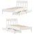 Produktbild 9 för Sängram utan madrass vit 100x200 cm massiv furu