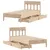 Produktbild 9 för Sängram utan madrass 90x200 cm massiv furu