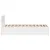 Produktbild 7 för Sängram utan madrass vit 140x190 cm massiv furu