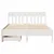 Produktbild 4 för Sängram utan madrass vit 135x190 cm massiv furu