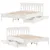 Produktbild 9 för Sängram utan madrass vit 135x190 cm massiv furu