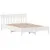 Produktbild 5 för Sängram utan madrass vit 120x190 cm massiv furu