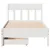 Produktbild 4 för Sängram utan madrass vit 90x190 cm massiv furu