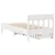 Produktbild 8 för Sängram utan madrass vit 90x190 cm massiv furu