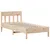 Produktbild 5 för Sängram utan madrass 75x190 cm massiv furu