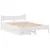 Produktbild 2 för Sängram med lådor vit 140x190 cm massiv furu
