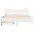 Produktbild 4 för Sängram med lådor vit 140x190 cm massiv furu
