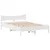 Produktbild 5 för Sängram med lådor vit 140x190 cm massiv furu