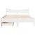 Produktbild 4 för Sängram med lådor vit 135x190 cm massiv furu
