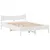 Produktbild 5 för Sängram med lådor vit 135x190 cm massiv furu