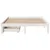 Produktbild 4 för Sängram med lådor vit 135x190 cm massiv furu