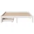 Produktbild 4 för Sängram med lådor vit 140x190 cm massiv furu