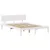 Produktbild 7 för Sängram med lådor vit 140x190 cm massiv furu