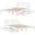 Produktbild 9 för Sängram med lådor vit 135x190 cm massiv furu
