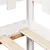 Produktbild 10 för Dagbädd med lådor vit 80x200 cm massiv furu