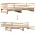 Produktbild 5 för Dagbädd utdragbar med lådor utan madrass 90x190 cm