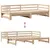 Produktbild 5 för Dagbädd utdragbar med lådor utan madrass 90x190 cm