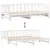 Produktbild 9 för Dagbädd utdragbar med lådor utan madrass vit 90x190 cm