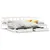 Produktbild 2 för Dagbädd utdragbar med lådor utan madrass vit 90x190 cm