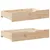 Produktbild 10 för Dagbädd utdragbar med lådor utan madrass 90x200 cm