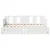 Produktbild 4 för Dagbädd utdragbar med lådor utan madrass vit 90x200 cm