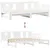 Produktbild 8 för Dagbädd utdragbar med lådor utan madrass vit 90x190 cm