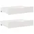 Produktbild 10 för Dagbädd utdragbar med lådor utan madrass vit 90x190 cm