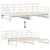 Produktbild 8 för Dagbädd utdragbar med lådor utan madrass vit 90x200 cm