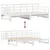 Produktbild 8 för Dagbädd utdragbar med lådor utan madrass vit 90x190 cm