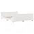 Produktbild 3 för Sängram utan madrass vit 135x190 cm massiv furu
