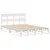 Produktbild 3 för Sängram utan madrass vit 120x200 cm massiv furu