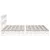 Produktbild 7 för Sängram utan madrass vit 180x200 cm massiv furu