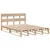 Produktbild 3 för Sängram utan madrass 140x190 cm massiv furu