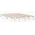 Produktbild 4 för Sängram utan madrass vit 140x190 cm massiv furu