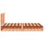 Produktbild 7 för Sängram utan madrass vaxbrun 140x190 cm massiv furu
