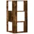 Produktbild 6 för Bokhylla hörn 3 hyllplan rökfärgad ek 50x50x102 cm