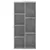 Produktbild 4 för Bokhylla betonggrå 50x25x105 cm konstruerat trä