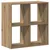 Produktbild 6 för Bokhylla ek 68,5x32x68,5 cm konstruerat trä