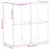 Produktbild 9 för Bokhylla ek 68,5x32x68,5 cm konstruerat trä
