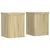 Produktbild 2 för Växtställ 2 st sonoma ek 15x15x20 cm konstruerat trä