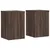 Produktbild 2 för Växtställ 2 st brun ek 25x25x35 cm konstruerat trä