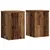 Produktbild 2 för Växtställ 2 st åldrat trä 25x25x35 cm konstruerat trä